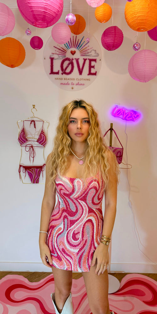 Robe perlée LØVE