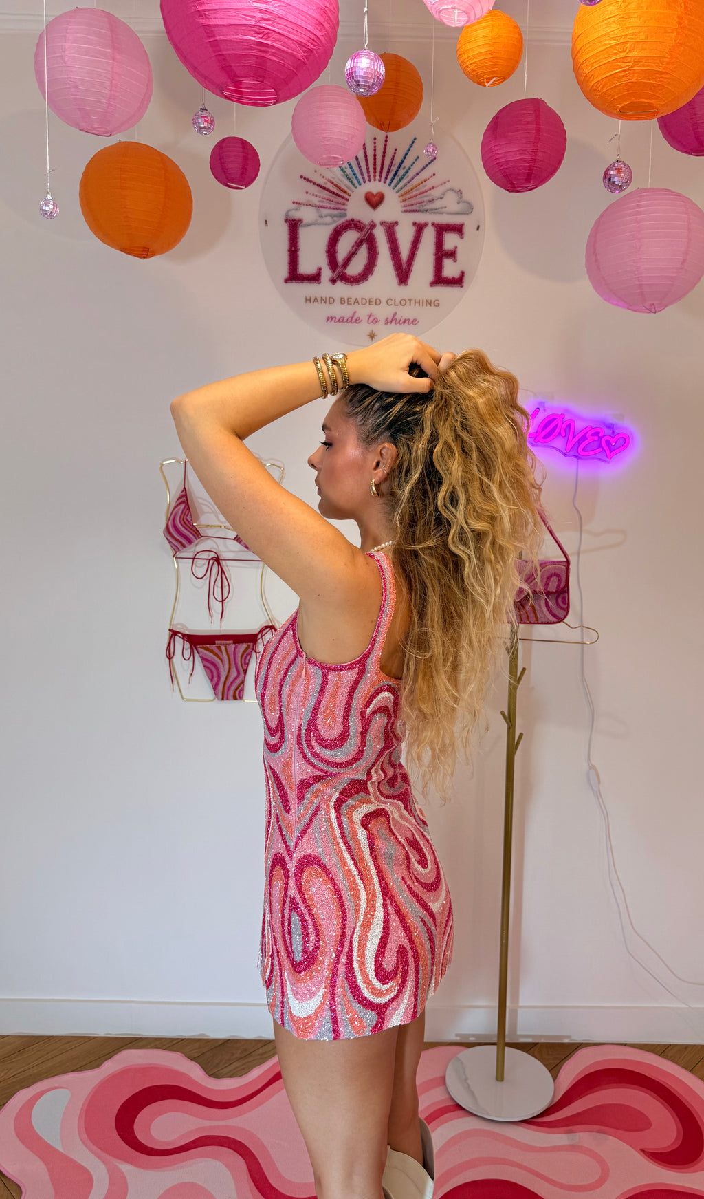 Robe perlée LØVE